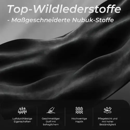 Dowinx Luxusserie Wildleder 66D68A Schwarz Bild 4